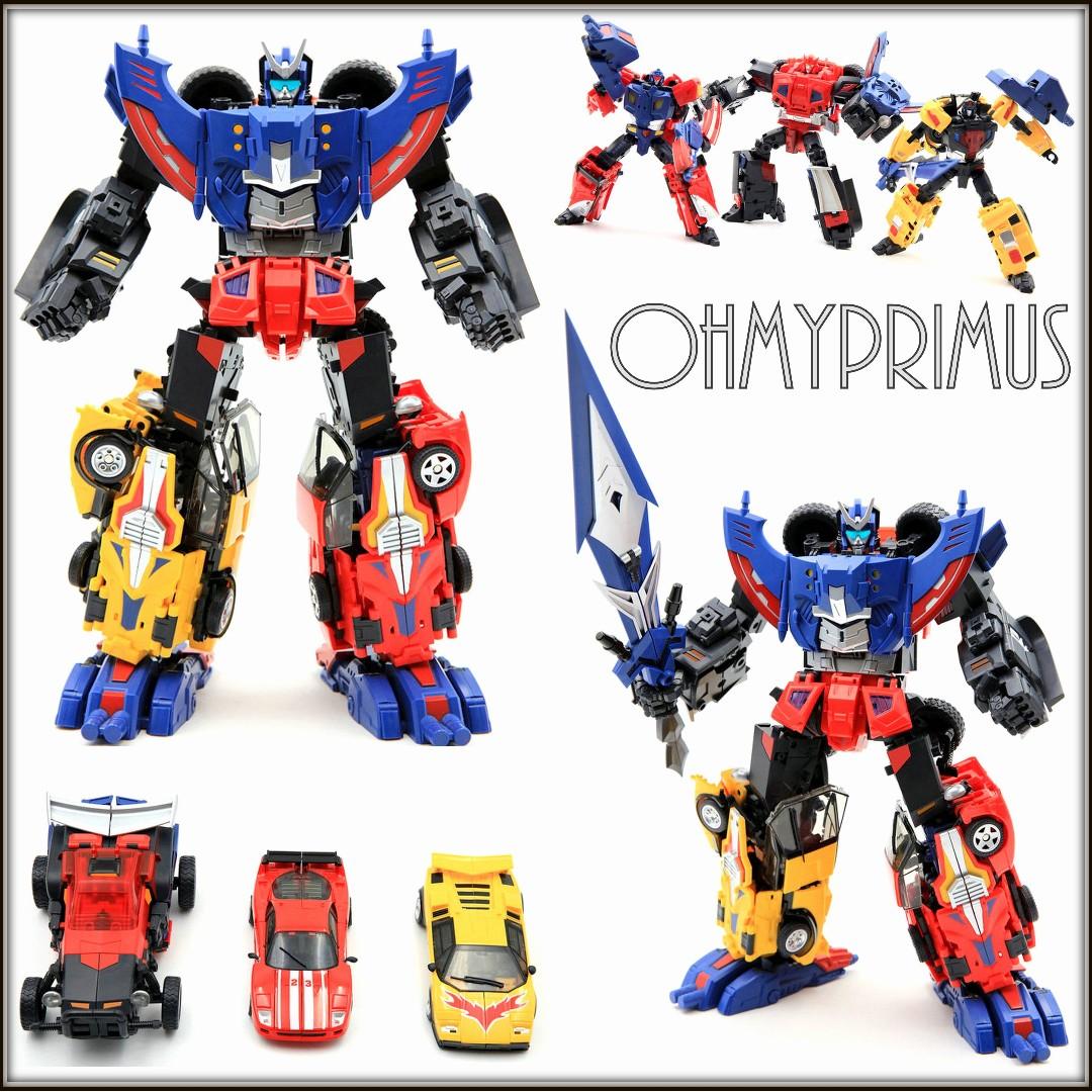 ⭐️ TFC Trinity Force (TF-01 Raging Bull / TF-02 Red Knight / TF-03  Wildhunter Wild Hunter) - Transformers Victory Masterpiece MP Road Caesar  (Set of