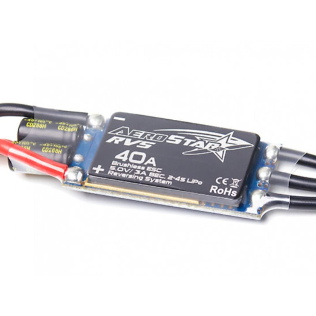 Aerostar RVS 40A Electronic Speed Controller w/Reverse Function 3A BEC