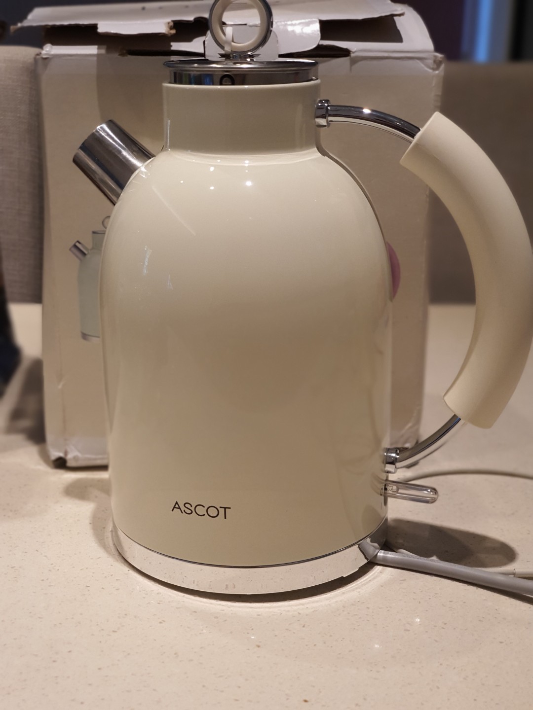 ASCOT Glass Electric Kettle - Quiet Stainless Steel Kettle Fast Boil 3000W,  1.5 L, TV & Home Appliances, Kitchen Appliances, Water Purifers &  Dispensers on Carousell