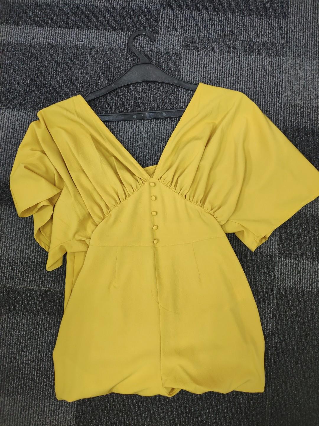 asos mustard jumpsuit