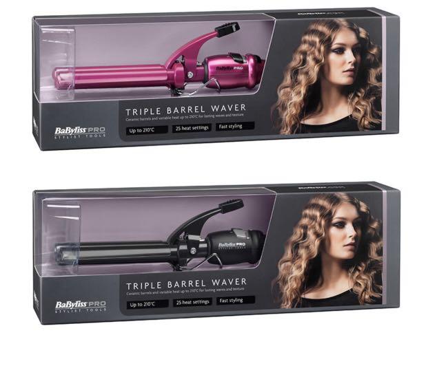 Babyliss Pro Triple Barrel Waver Health Beauty Hair Care On