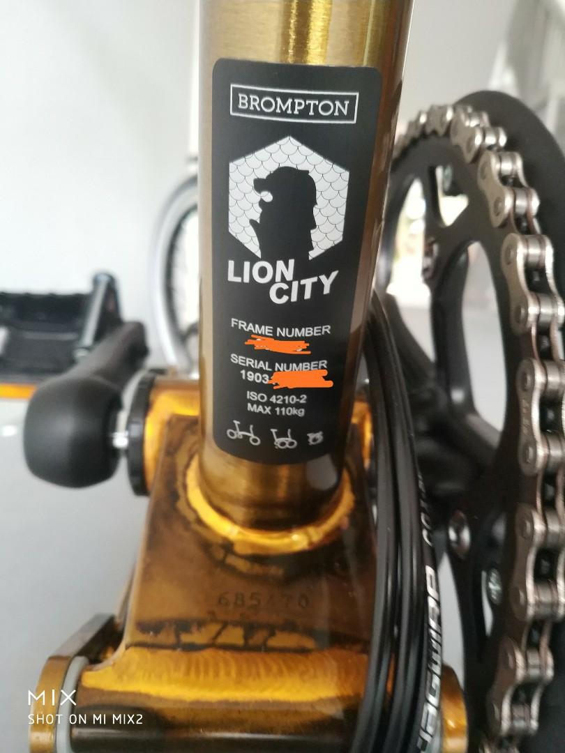 Brompton lion city hotsell price