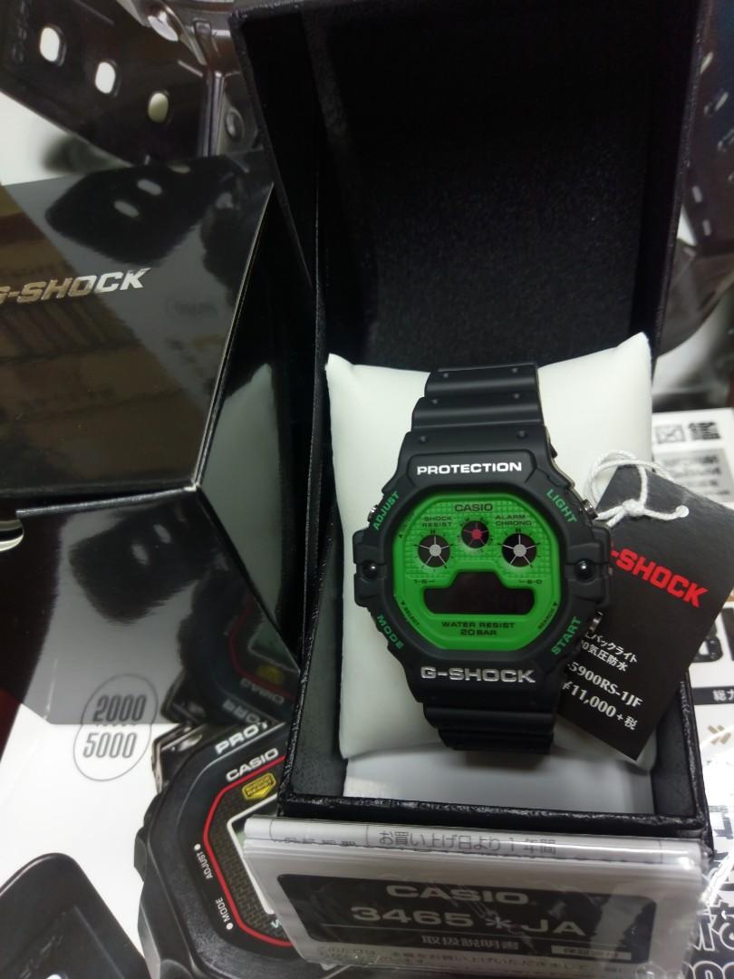 Casio G-Shock DW-5900RS-1 (日版), 名牌, 手錶- Carousell