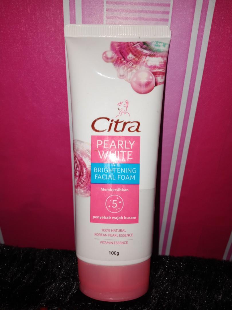citra pearly white uv facial foam