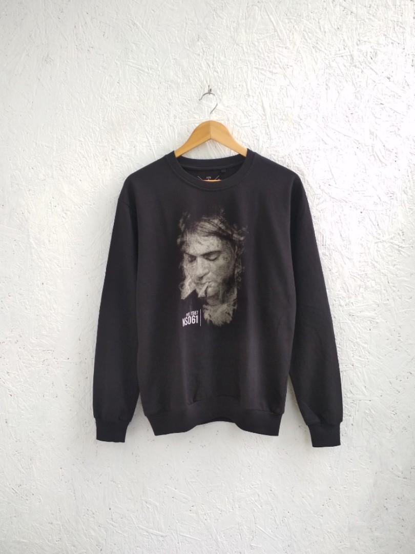 Crewneck Kurt Cobain, Fesyen Pria 
