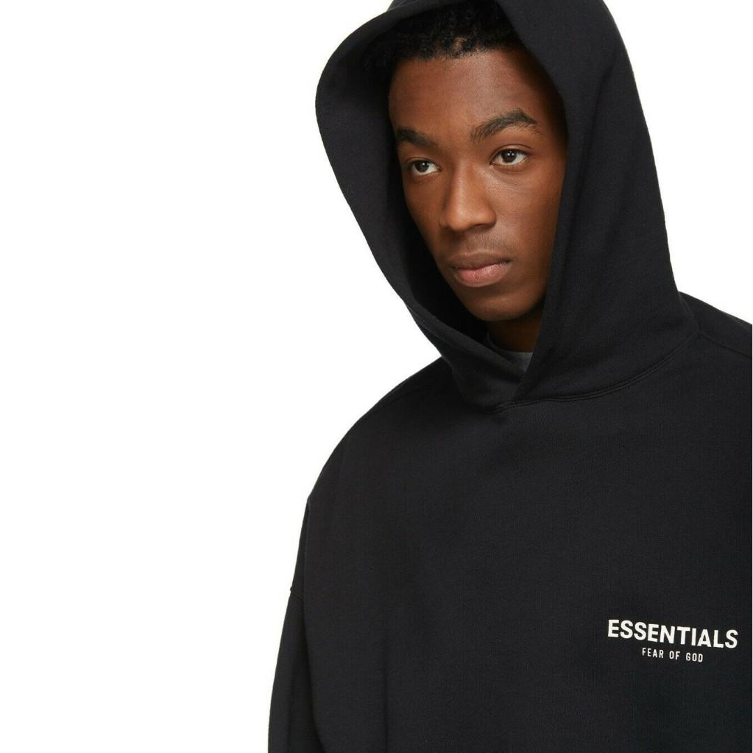 DJS LIFESTYLE] FOG FEAR OF GOD ESSENTIALS LOGO PULLOVER HOODIE