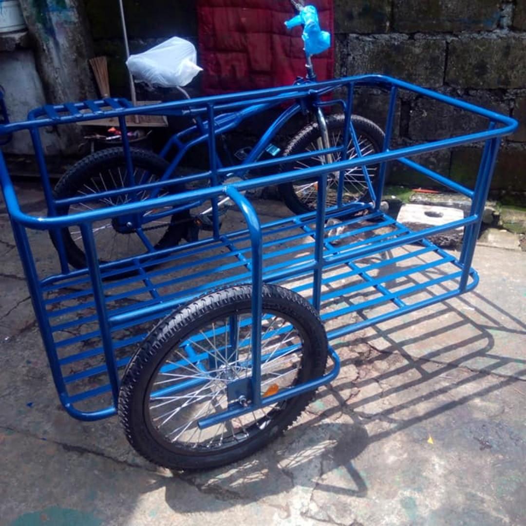 Extended sidecar for Sale (Category: Bicycles) located in Quezon City. Submitted by rionava (Listing ID 250006488, Image 3). Description: For Sale Extended Sidecar for Mineral Water and Softdrinks use brand new made to order accept customize with heavy bike lifetime use for business and for personal use for orders and other details just contact the seller at 09363585485 serious and interested parties only will entertained..