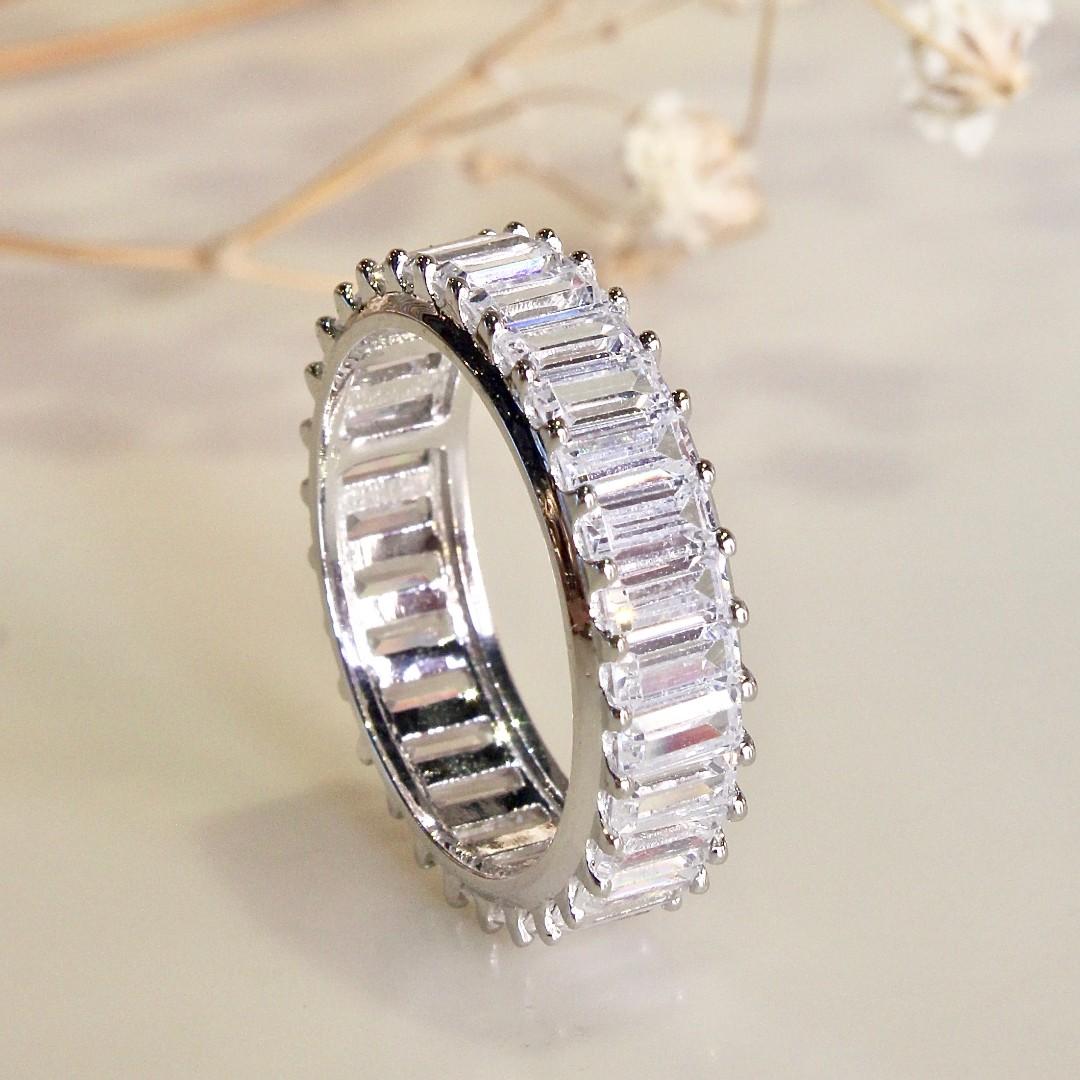 Full eternity ring best sale white gold