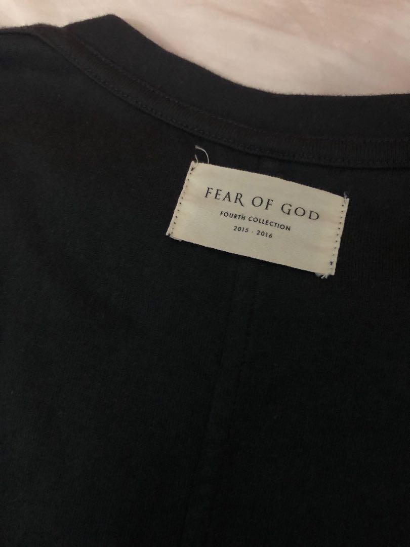 Fear of God Fourth Collection inside out tee, 男裝, 外套及戶外衣服