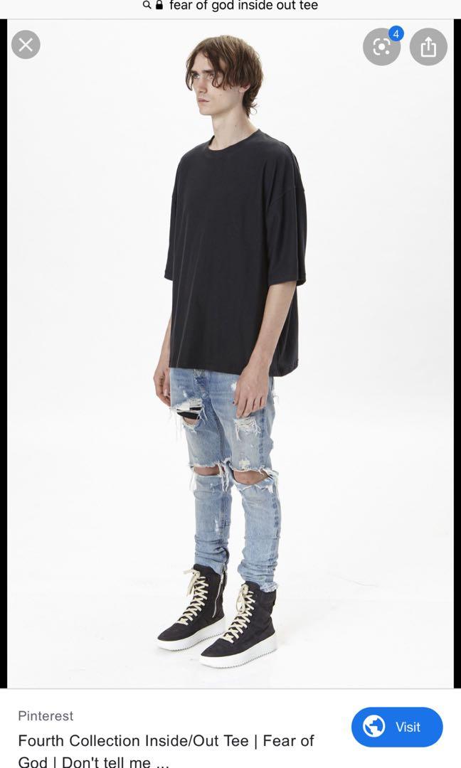 M】fear of god 4th inside out t-