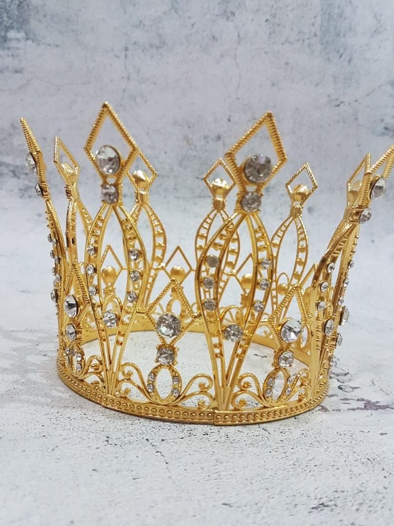 Gold King Prince Crown Cake Topper Food Drinks Chilled Frozen Food On Carousell