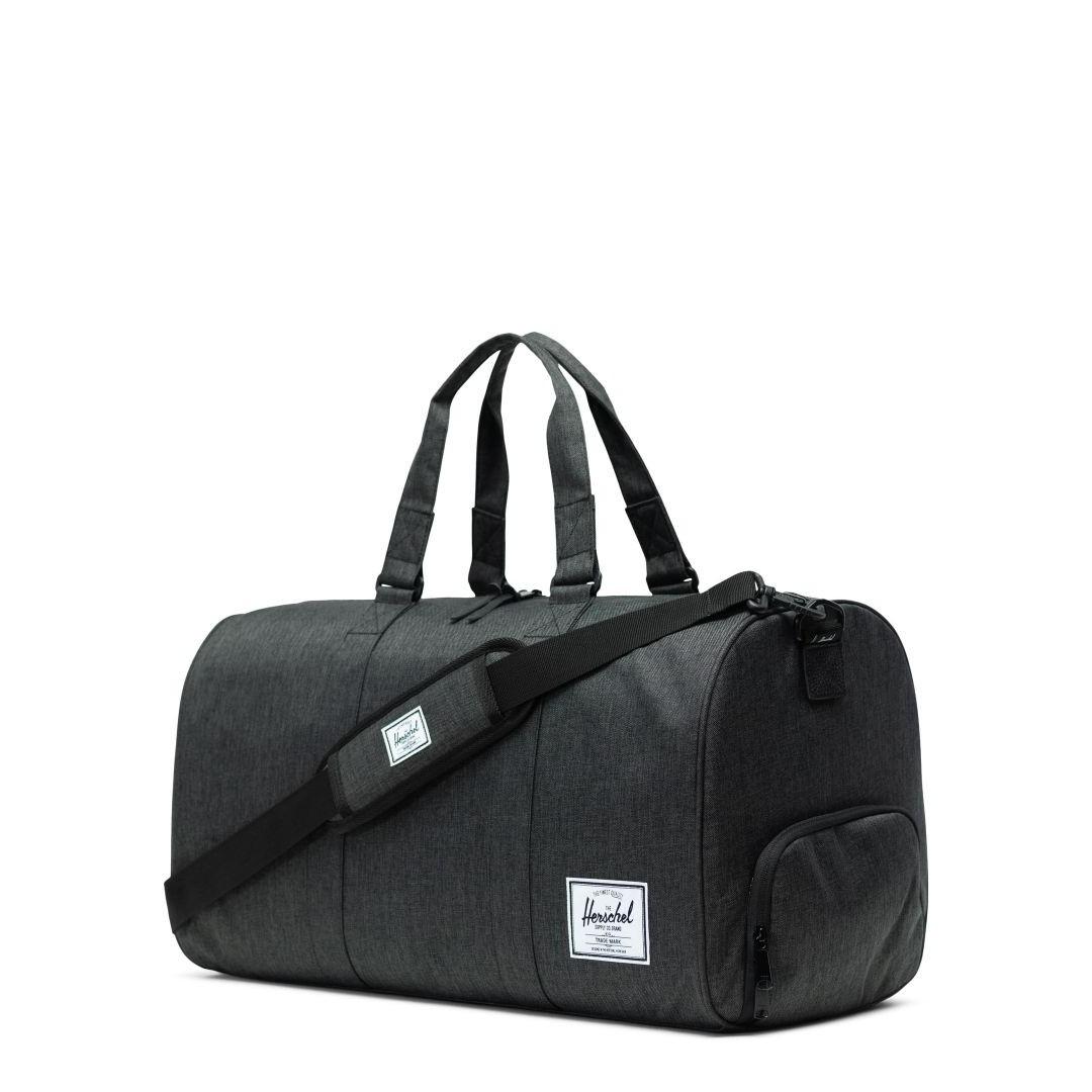 herschel novel duffle black crosshatch