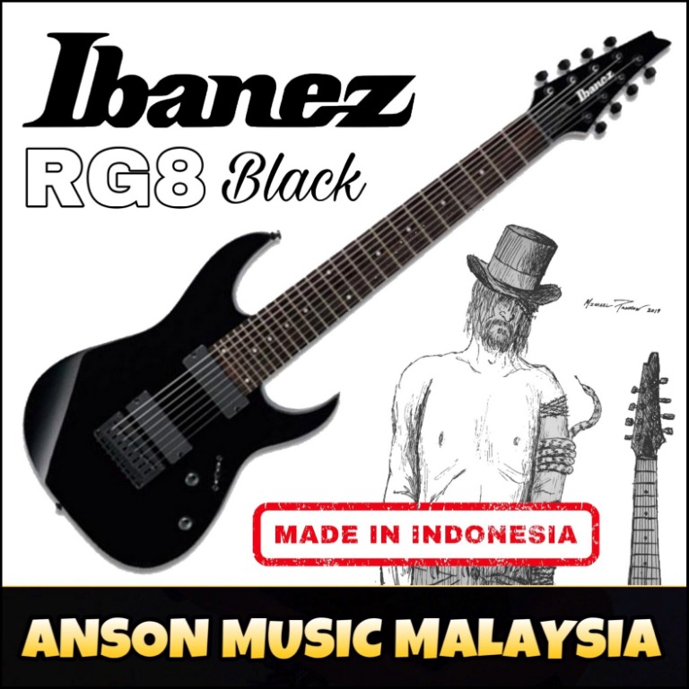 Ibanez rg8 electric sale guitar