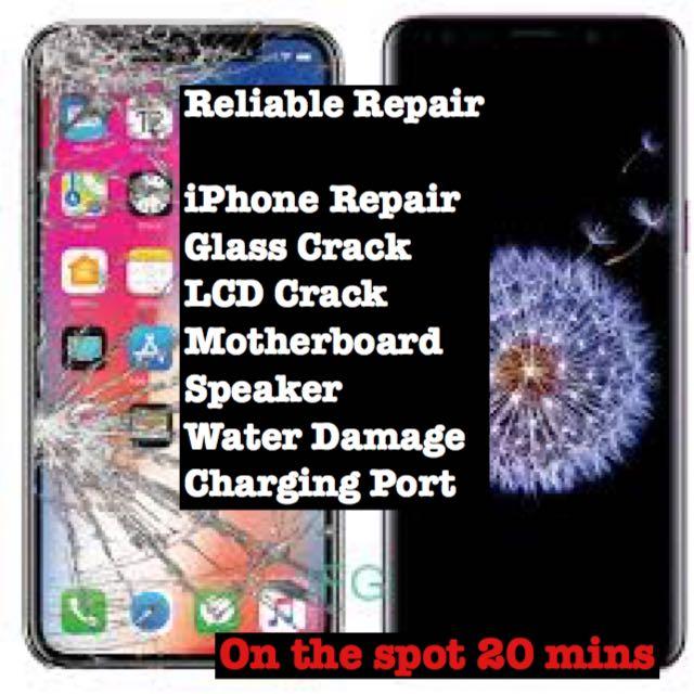 water damaged lcd screen fix pricelist