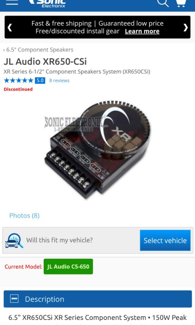 JL Audio XR650CSI programmable crossover, Auto Accessories on Carousell