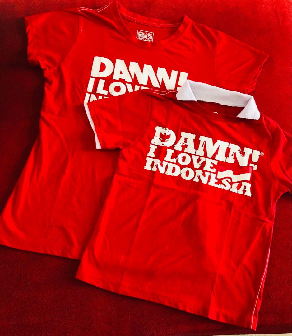 T shirt damn i love indonesia top