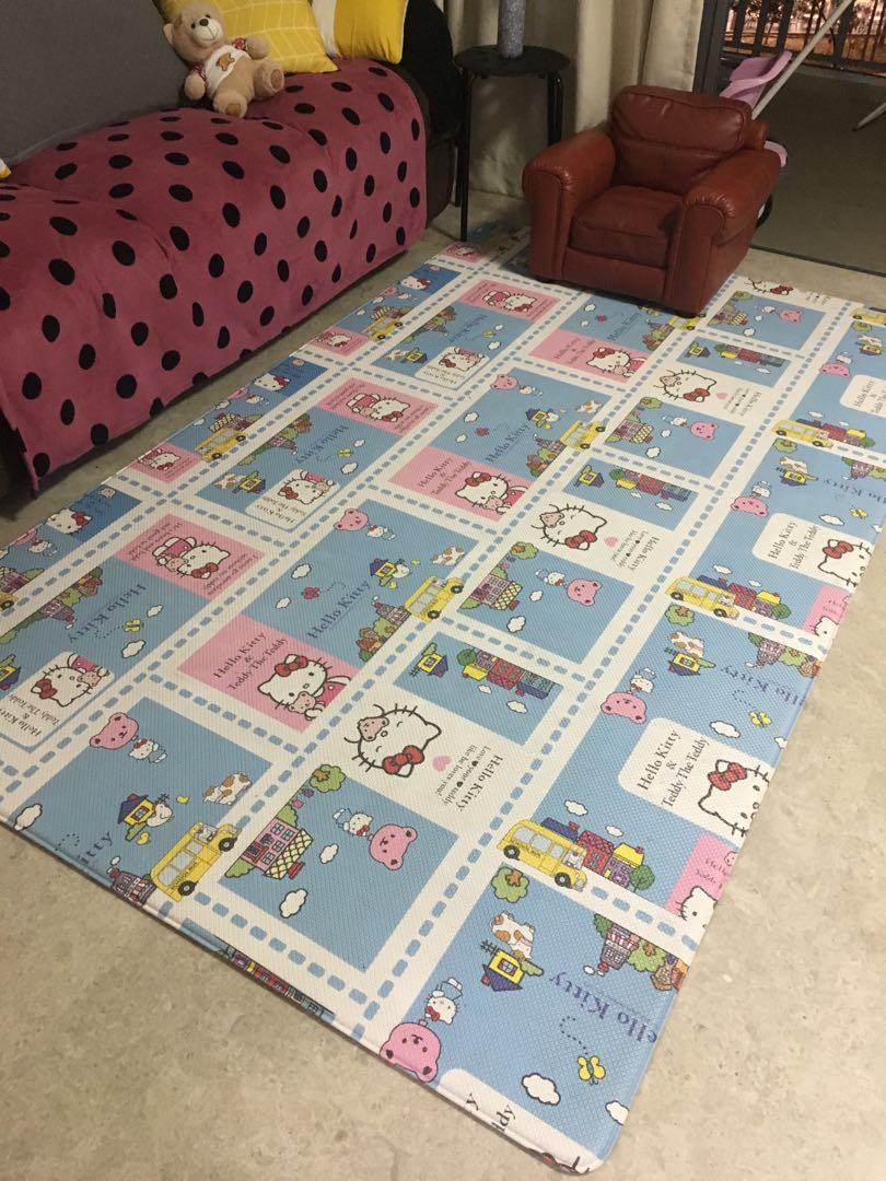 Large Lg Hausys Hello Kitty Playmat Babies Kids Cots Cribs