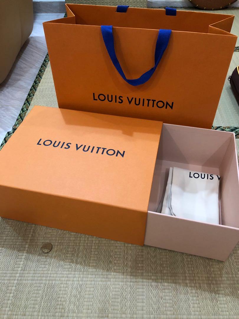 Louis Vuitton Shoe Box with Shoe Bag and Paper Bag