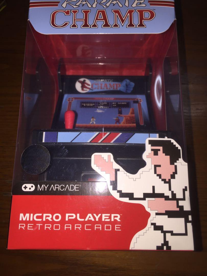 Micro player retro arcade game Karate Champ & Bad Dudes, Video Gaming