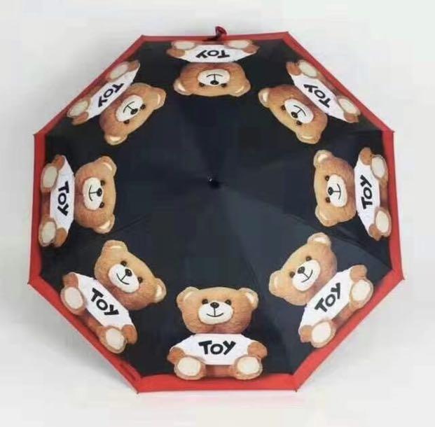 Moschino Automatic Umbrellas (Category: Umbrellas) located in Quezon City. Submitted by anamarie28 (Listing ID 249860833, Image 2). Description: Onhand / Brandnew Moschino Umbrellas Automatic Comes with bag & cute small teddybear Very Good & nice quality!!! Durable.