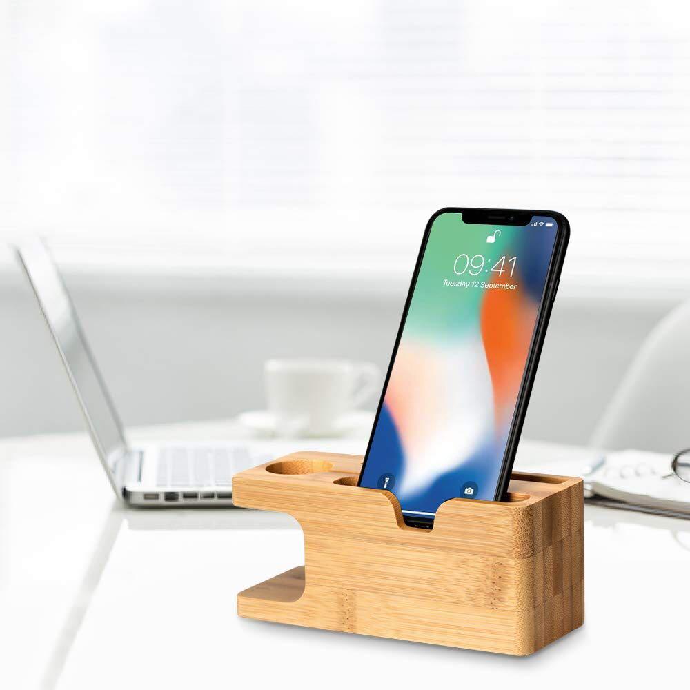 Natural Look Phone and Apple Watch Stand Mobile Phones
