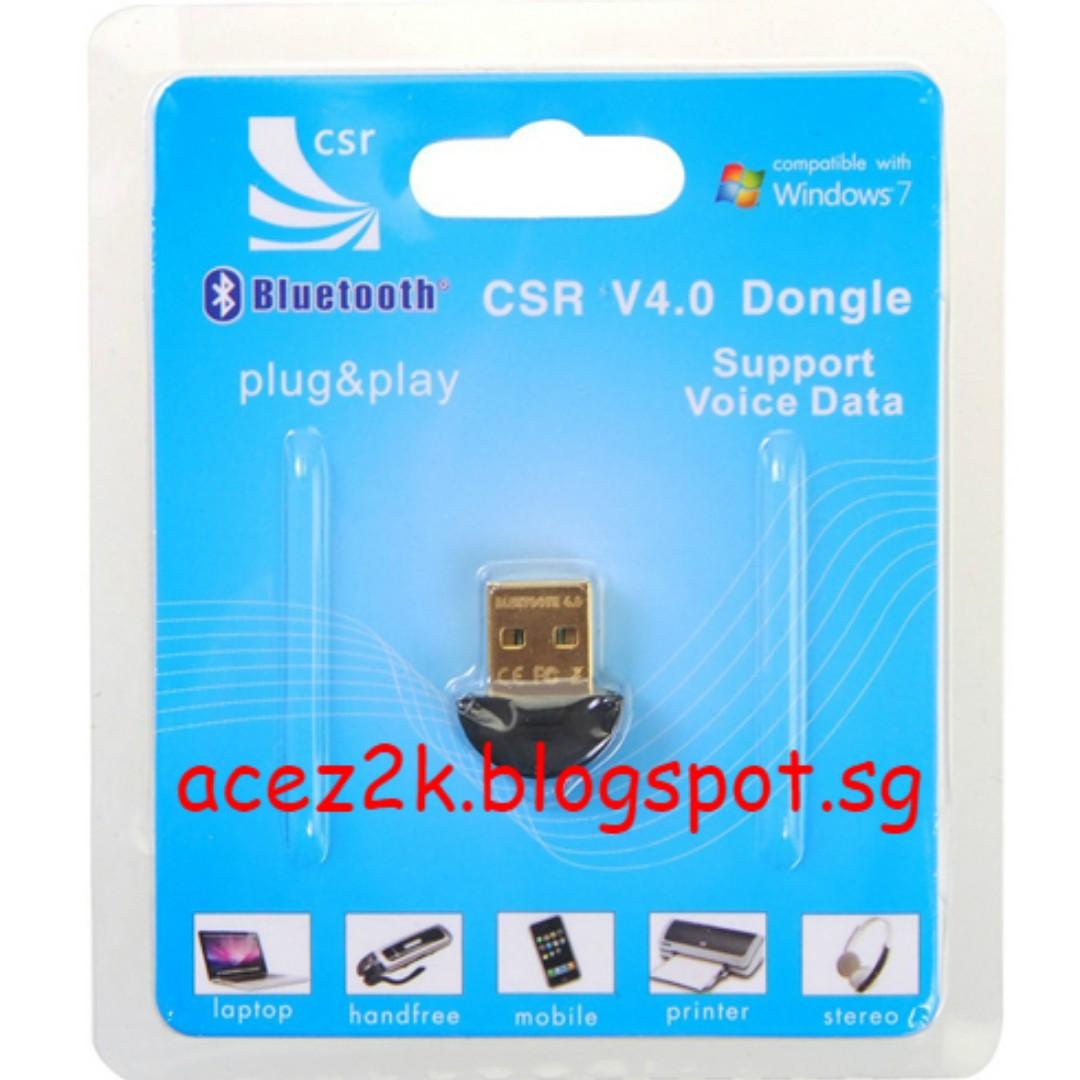 PC CSR Bluetooth v4.0 Dongle For PS4 PS3 Controller Brand New