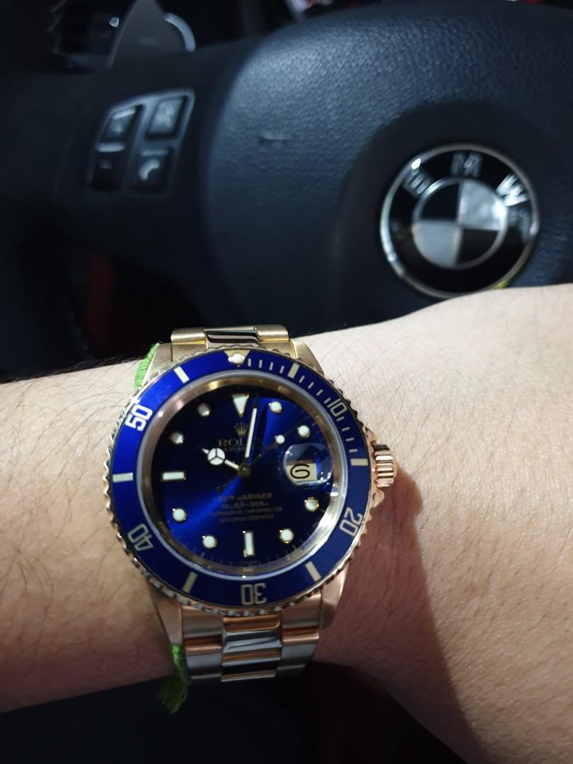 Rolex gold 16608, Luxury, Watches on Carousell