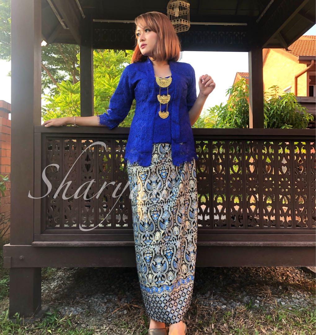 Baju kebaya royal blue store