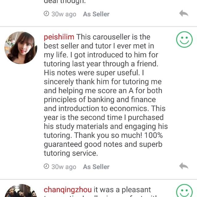 SIM UOL TOP FIRST CLASS NOTES (Category: Assessment Books) located in Singapore. Submitted by thefaithfulobsession (Listing ID 13768103, Image 3). Description: Many students Ace-ed their exams with us, click: 'https://uoltuition-sg.blogspot.com/p/anthonys-uol-notes.html' 'https://uoltuition-sg.blogspot.com/p/anthonys-uol-tuition-testimonials.html' to see their testimonials. 🥇🏆🏅🎖 SIM UOL BEST NOTES 👍Kindly swipe the photos for testimonials. ⭐