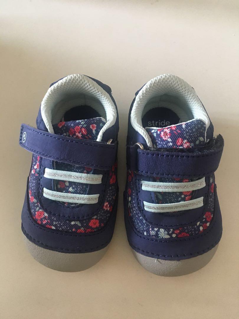 stride rite baby girl walking shoes