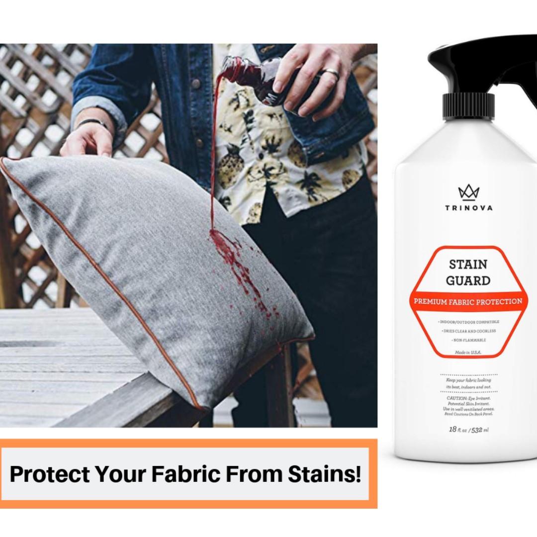 TriNova Fabric Protector Spray and Stain Guard for Upholstery Protection.