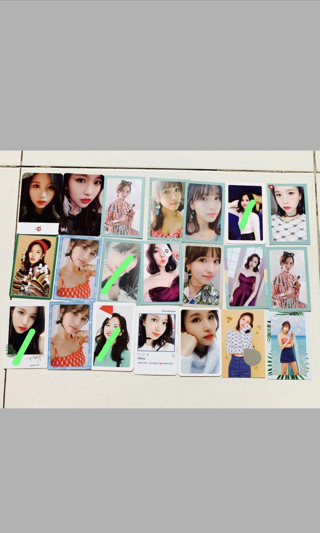 Twice Mina Photocards Wil Dtna Likey Heartshaker Yesoryes Entertainment K Wave On Carousell