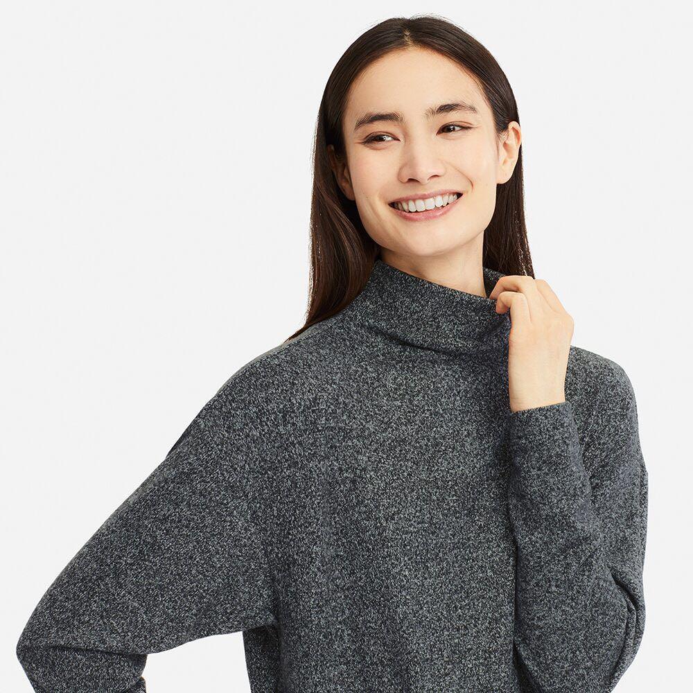 uniqlo soft knitted fleece high neck