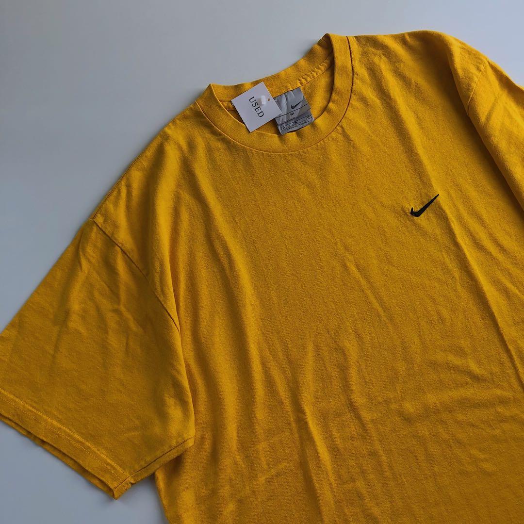 Vintage Nike T Shirt in Mustard Yellow 