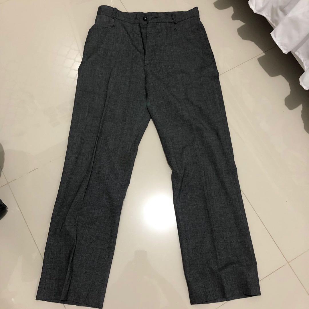 Vintage Pants Grey (Celana Bahan 