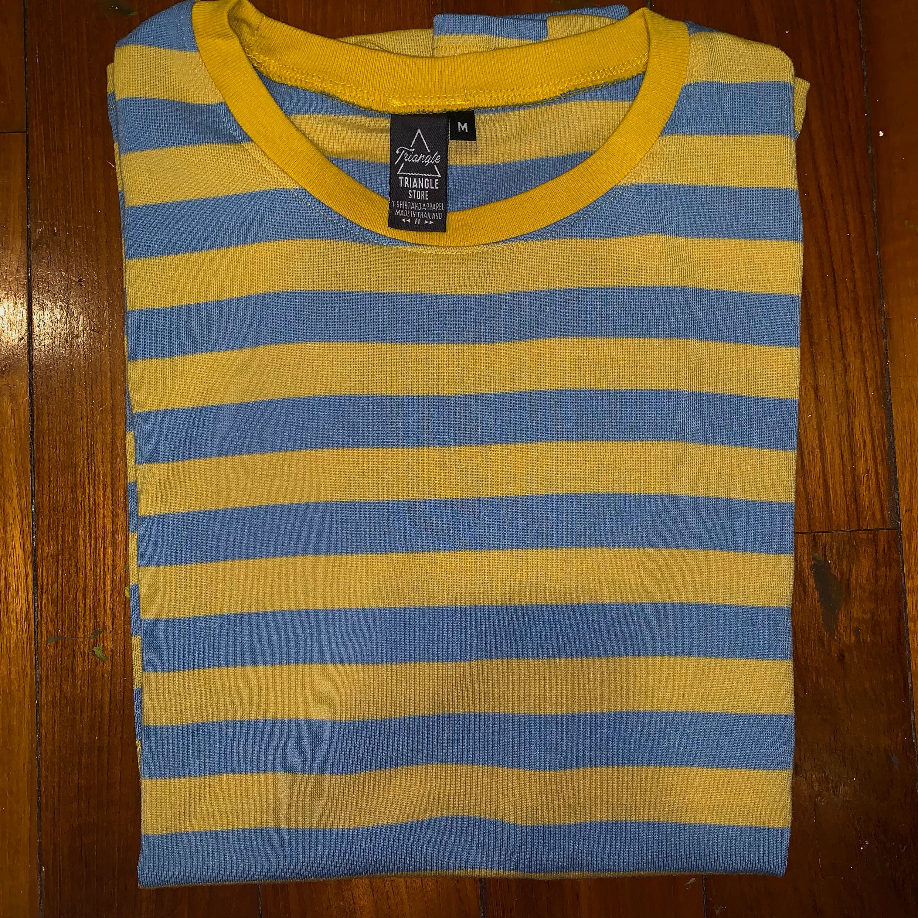 Yellow and Blue striped shirt Women s Fashion Tops Other Tops