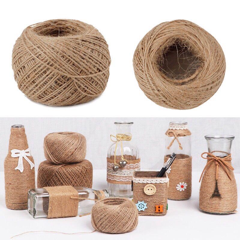 Demarkt Jute Twine Hemp Rope String Crafting Cord for Arts Crafts DIY Packing Materials Decoration Gift Wrapping 