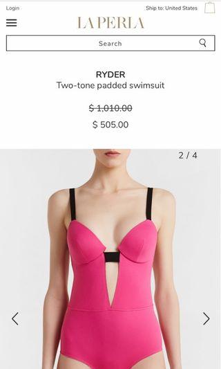 La perla - two-tone padded swimsuit