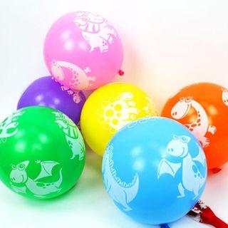 12" Dinosaur Balloons Assorted Color (10 pcs/pack)