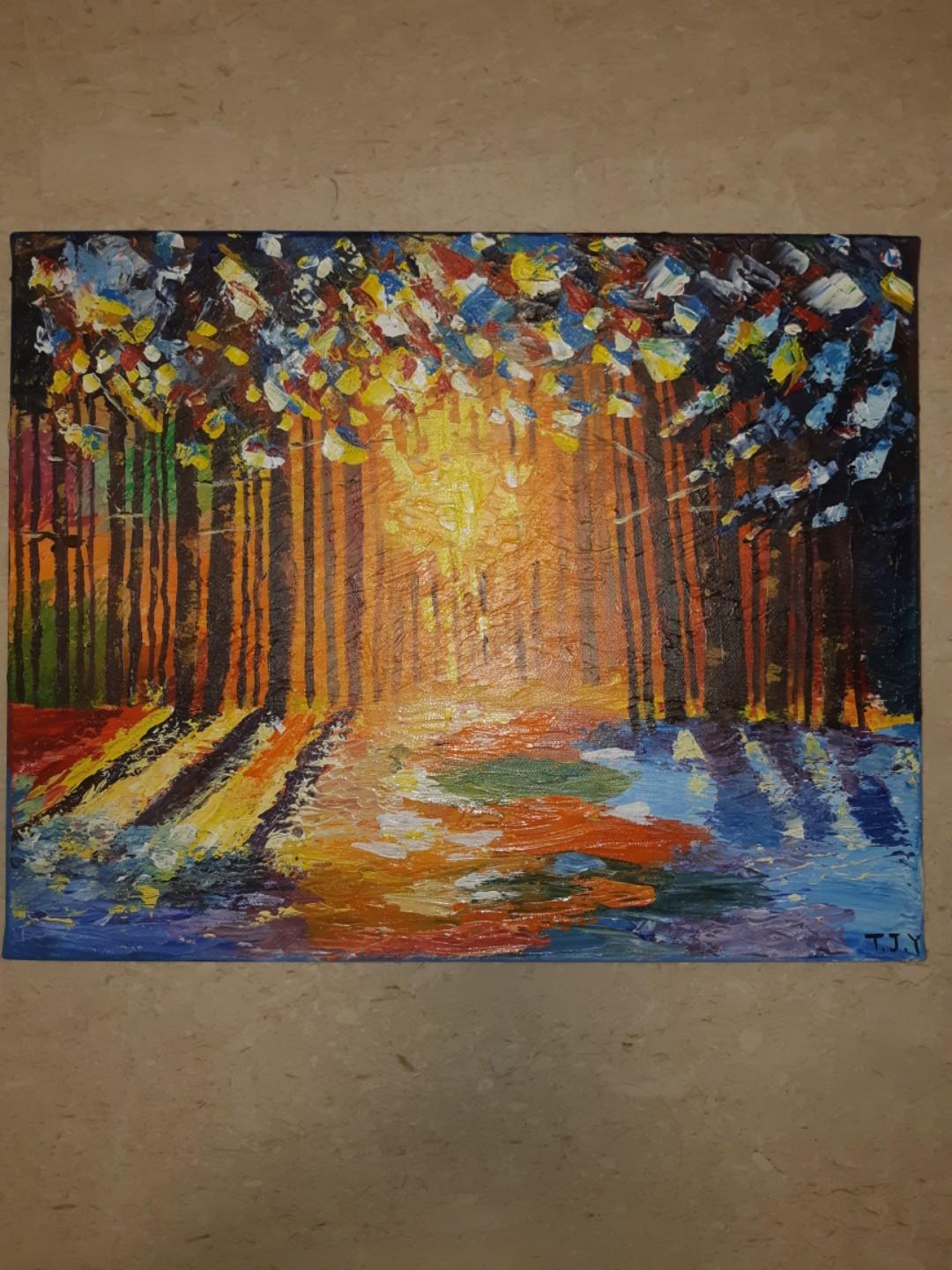 Acrylic Painting Design Craft Art Prints On Carousell