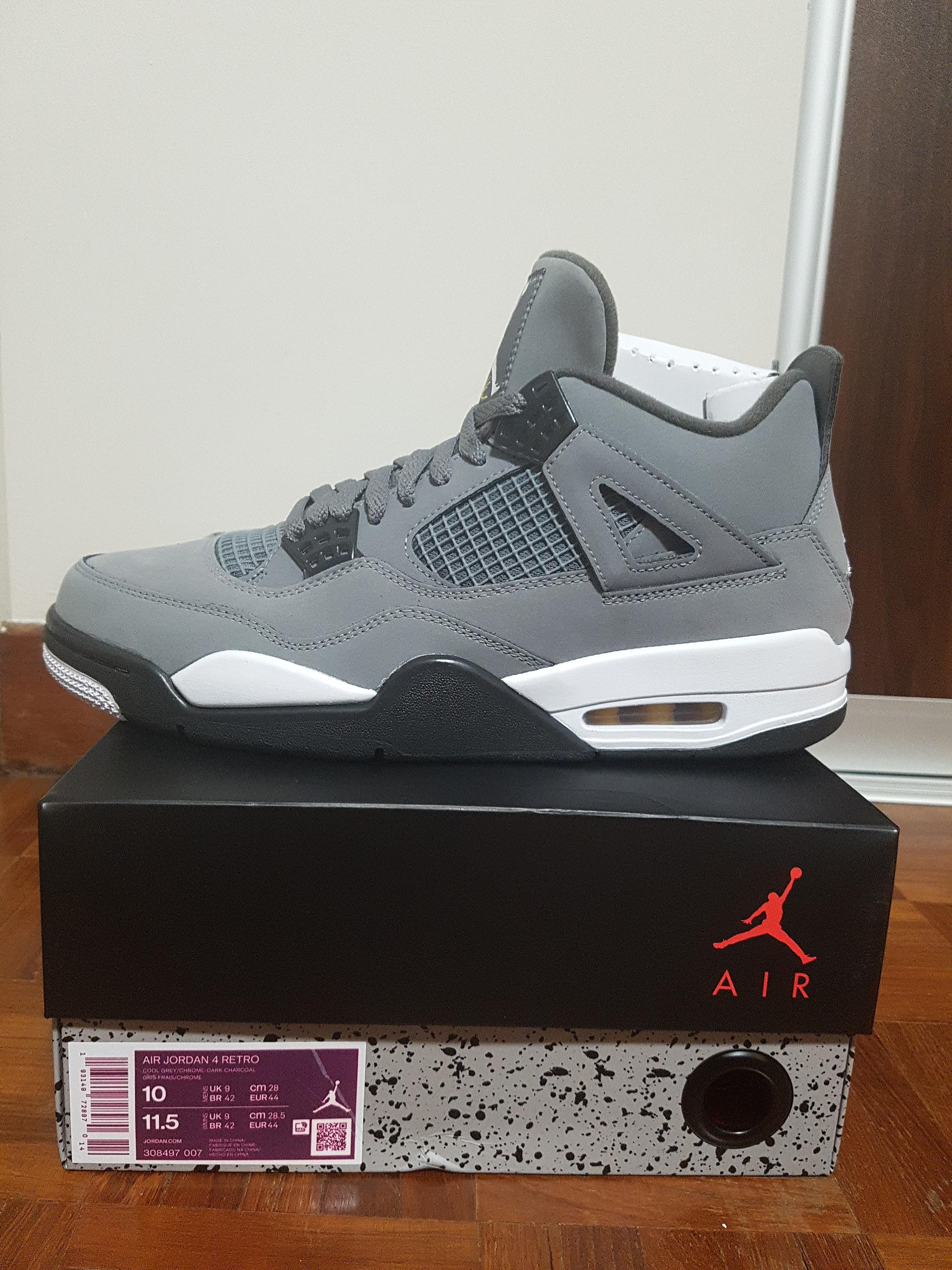 cool grey 4s size 9