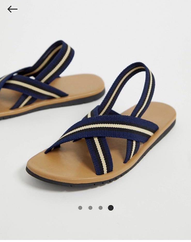 elastic strap sandals mens