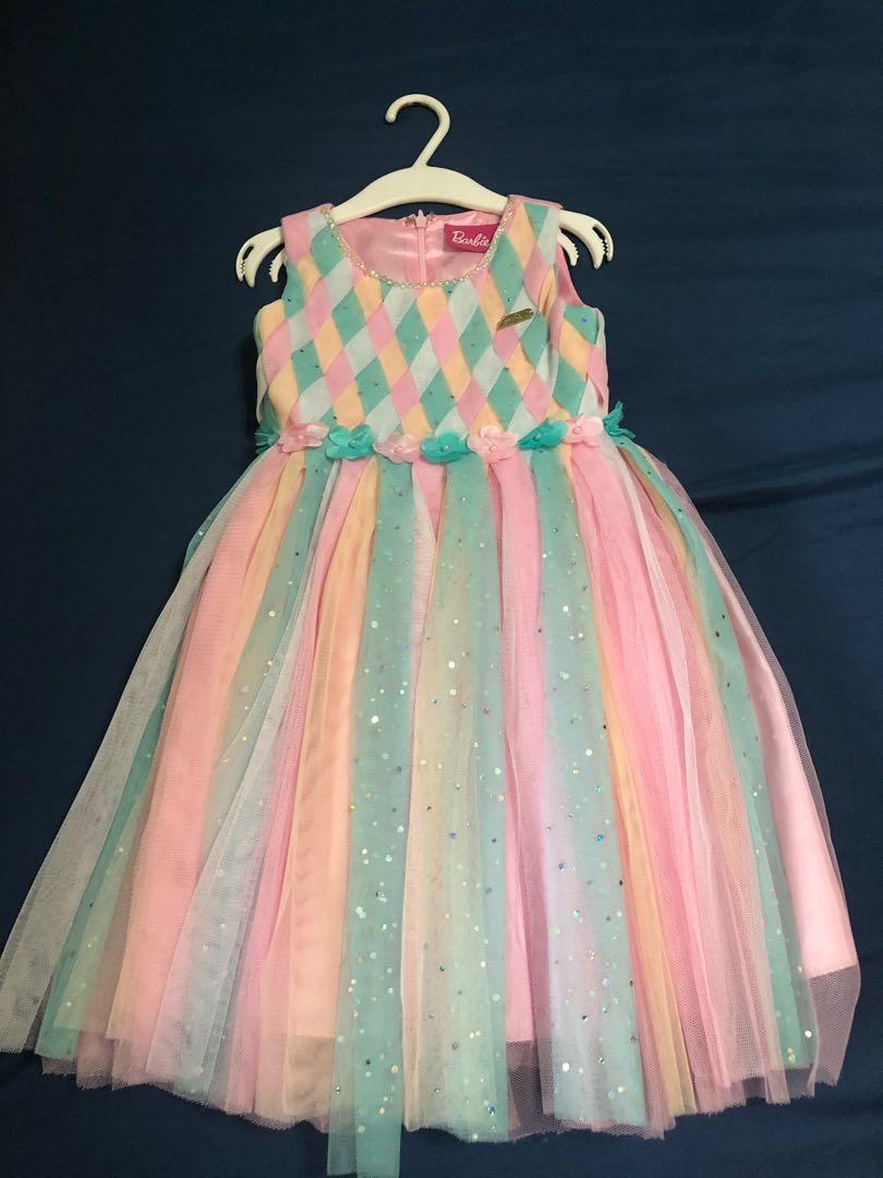 barbie dress for 1 year baby girl