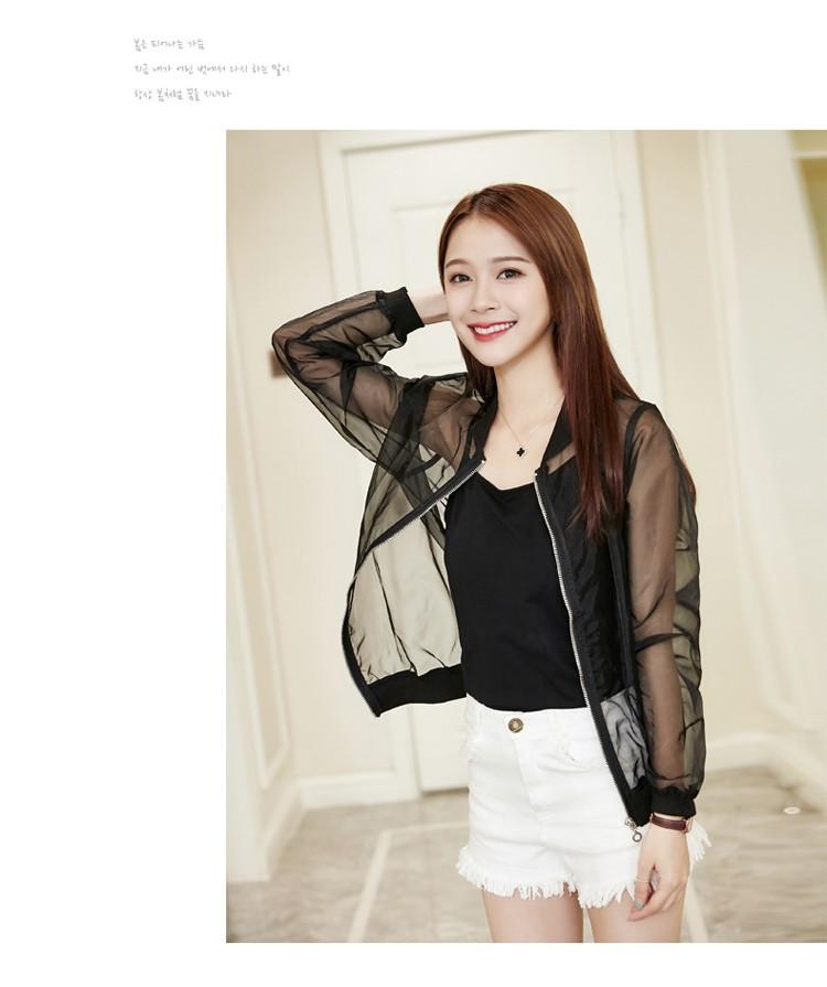 Black Sheer Mesh Jacket Women s Fashion Coats Jackets and
