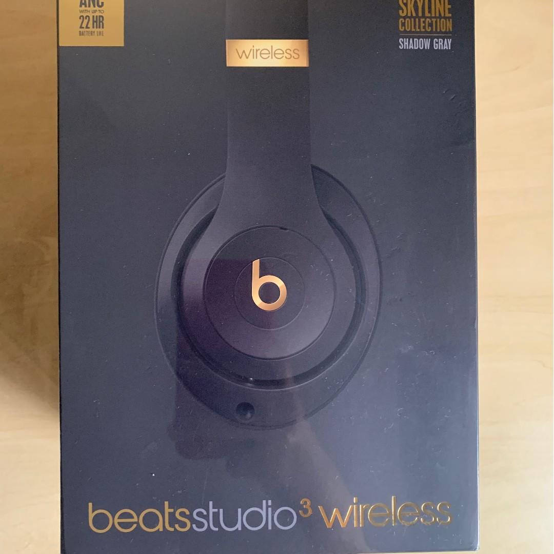 Brand New Beats By Dr Dre Studio 3 Wireless Skyline Collection Over Ear Headphones Shadow Gray Electronics Audio On Carousell