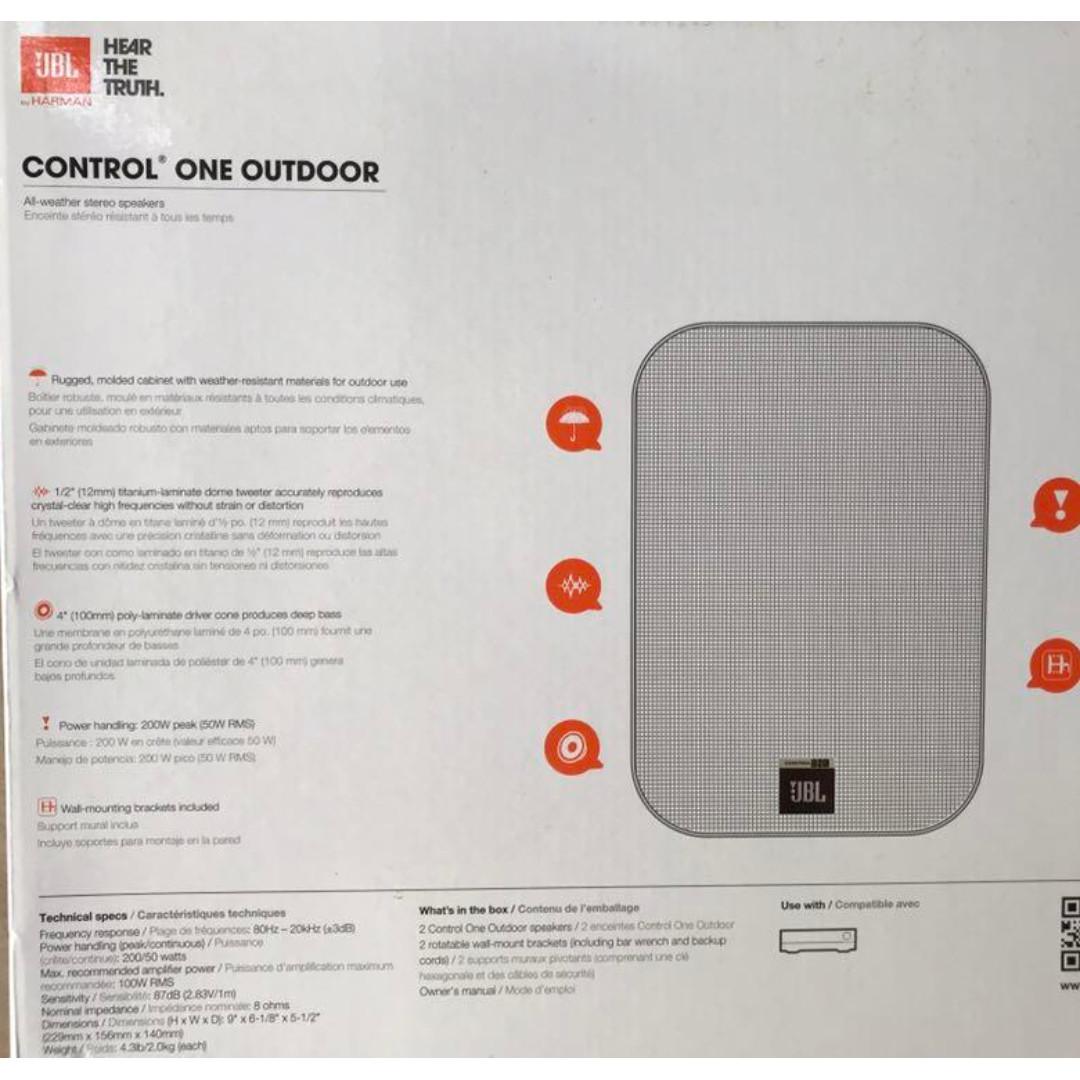 jbl control one outdoor speakers