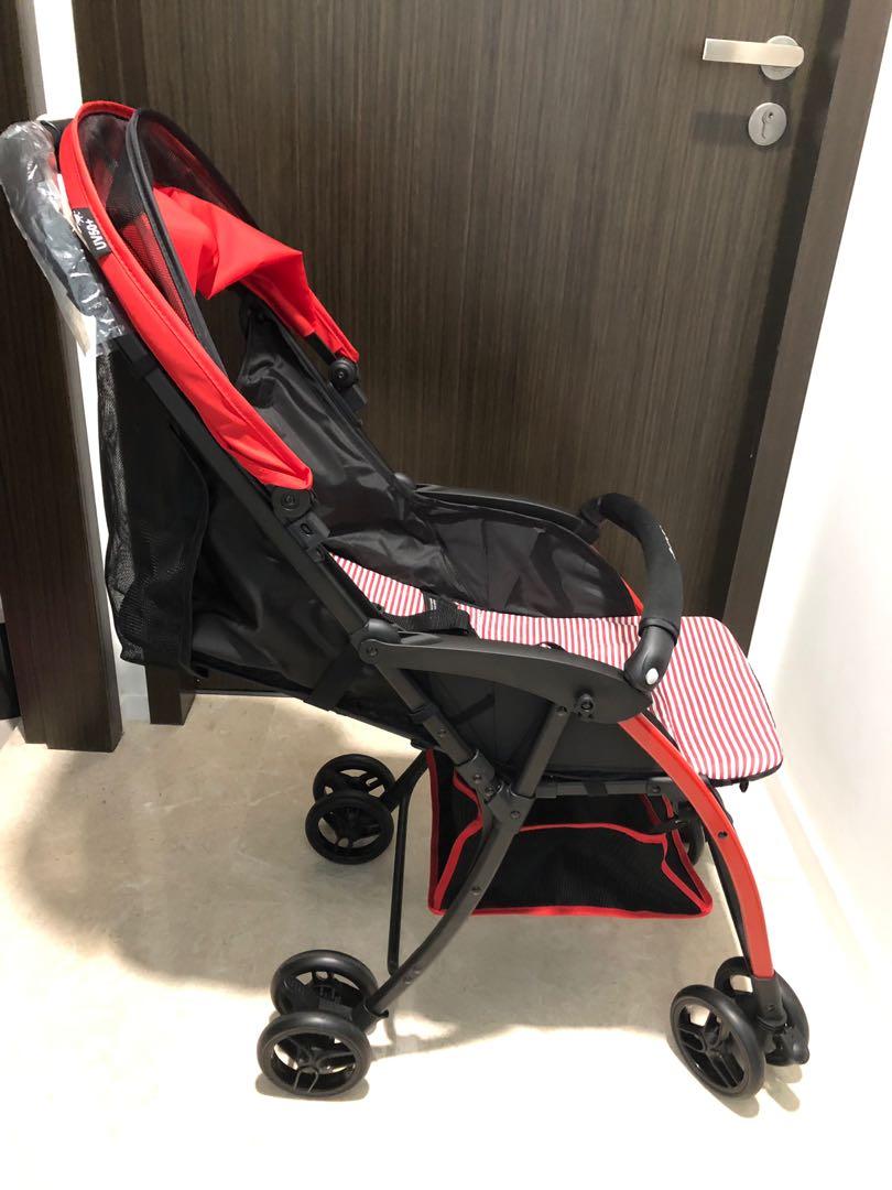 BRAND NEW Prego S503 Featherlite Stroller Red Babies Kids