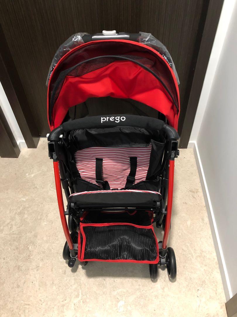 BRAND NEW Prego S503 Featherlite Stroller Red