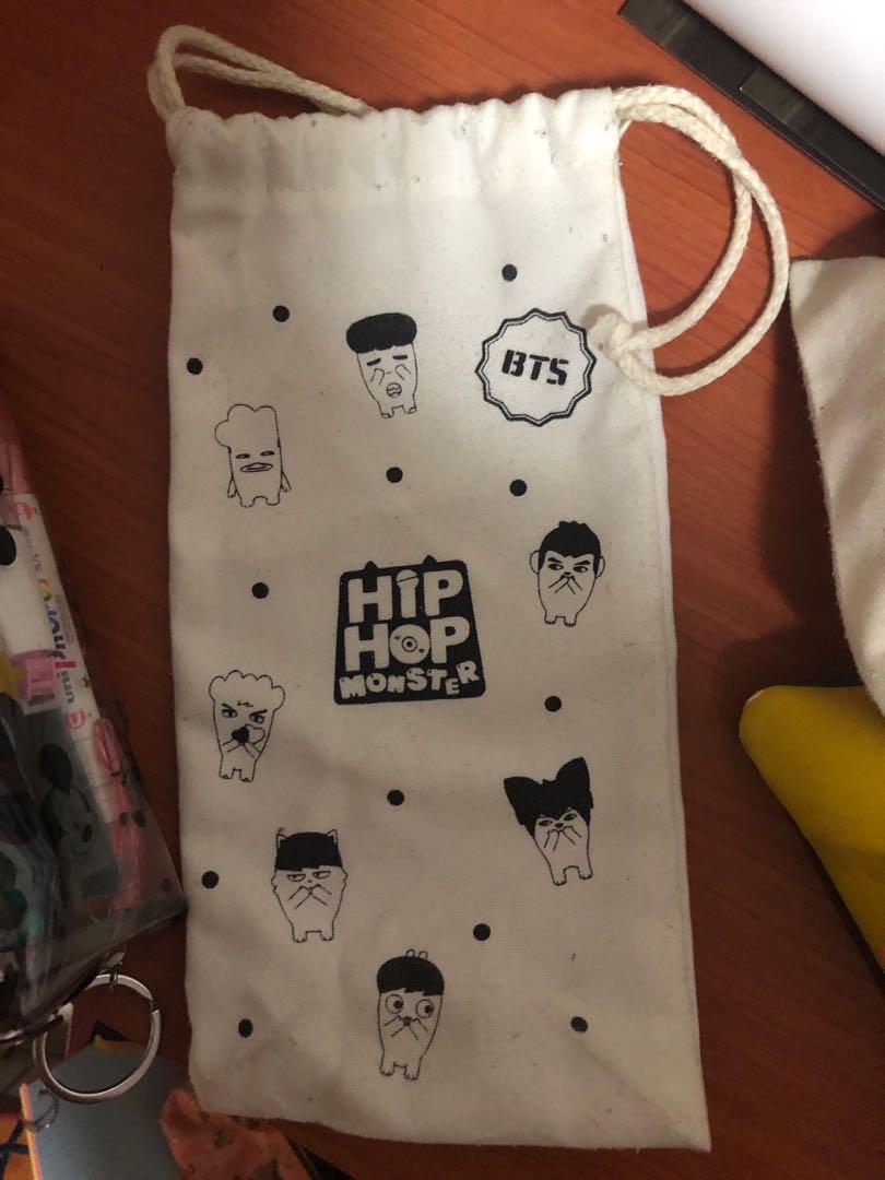 BTS Official Hiphop Monster Bottle Ver B Pouch, Tickets & Vouchers