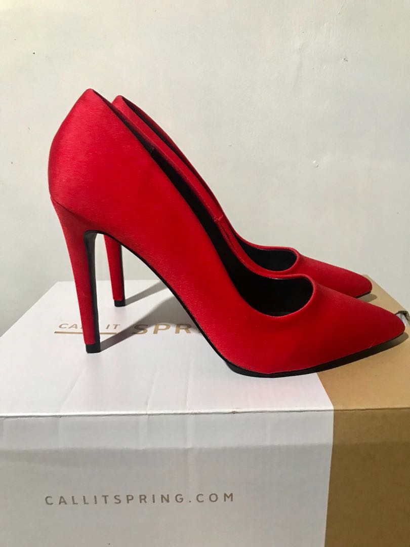 Call It Spring Red High Heels, Women's 